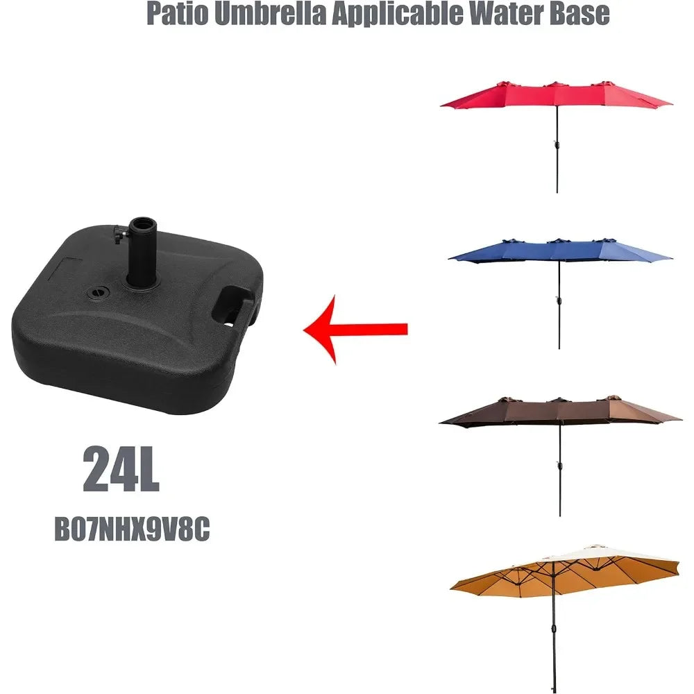 15 Ft Double Sided Umbrella Rectangular